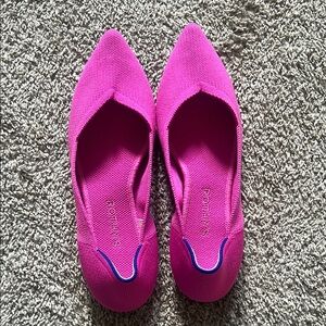 Rothy's Pink Flats Vibrant Point